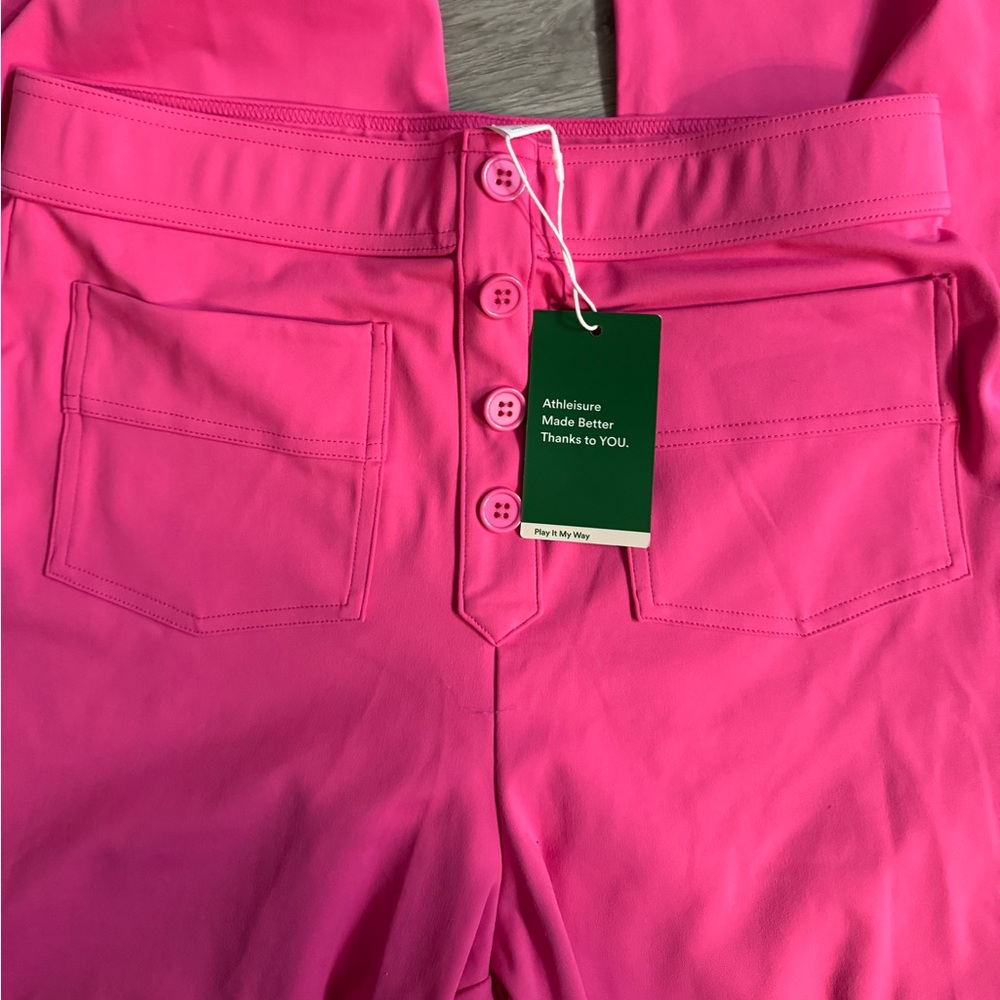 HALARA Hot Pink Button-Up Pants - Medium